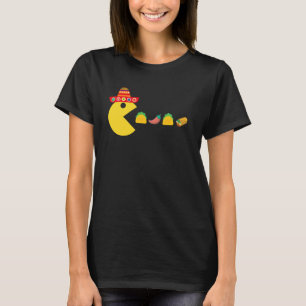 Funny Eating Taco Chilli Food Cinco De Mayo Mexica T-Shirt
