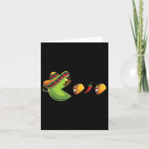 Funny Eating Tacos Cinco De Mayo Boys Kids Woman M Card