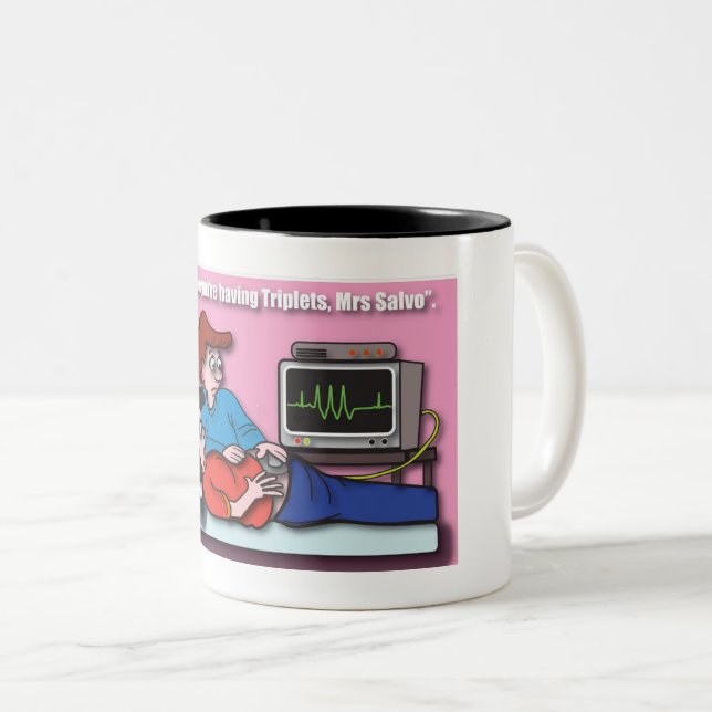 FUNNY ECG MUG (Front Right)