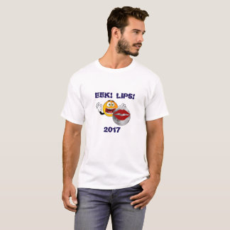 Funny Eclipse 2017 Shirt: "Eek! Lips! 2017" T-Shirt