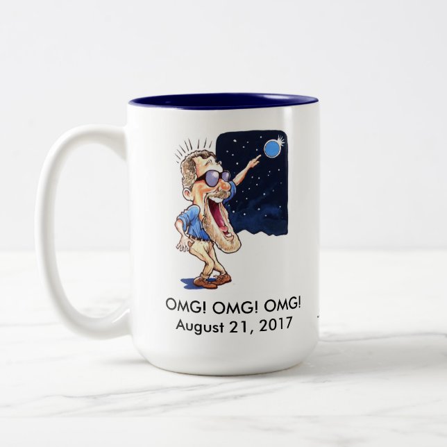 Funny Eclipse Mug - 15 oz (Left)