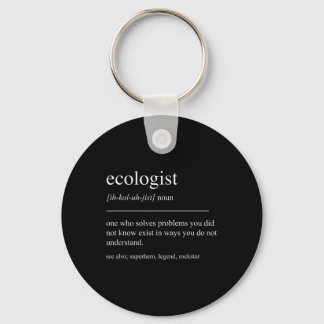 Funny Ecologist Definition Ecology Environmental P Key Ring