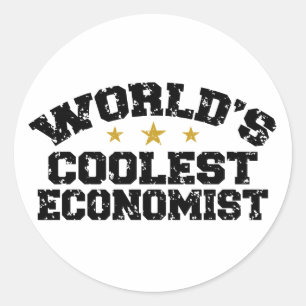Funny Economist Classic Round Sticker