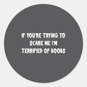 Funny Ed Of S Joke Saying Adult Humor Halloween Ga Classic Round Sticker