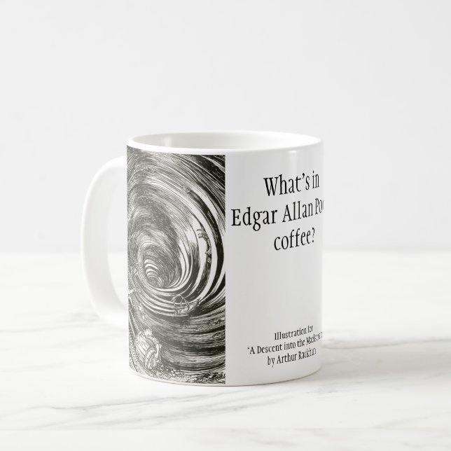 Funny Edgar Allan Poe Maelstrom Coffee Rackham Coffee Mug (Front Left)