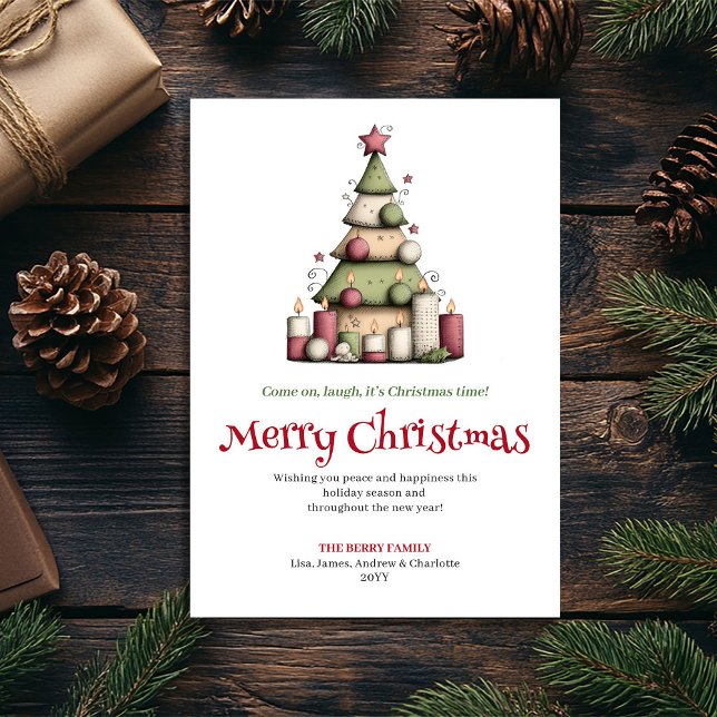 Funny editable Christmas tree greeting card (Funny editable Christmas tree greeting card

)