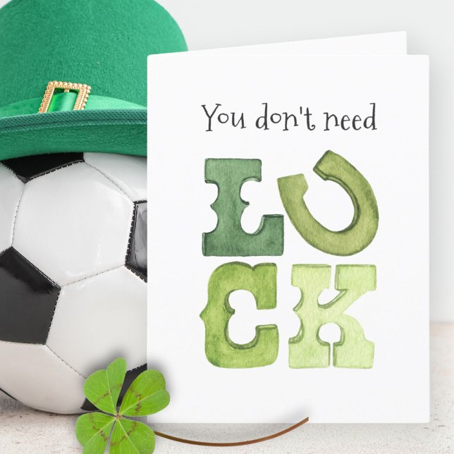 Funny Editable Irish Luck St Patricks Day Card (Creator Uploaded)