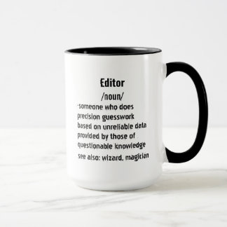 funny  Editor Definition gifts for men women Mug