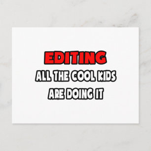 Funny Editor Shirts and Gifts Postcard