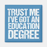 Funny Education Major Graduation Cute Blue Teacher