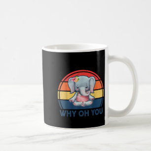 Funny Eff You See Kay Why Oh You Elephant Yoga Coffee Mug