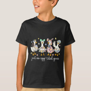 Funny Egg Cited Goose Silly Funny T-Shirt