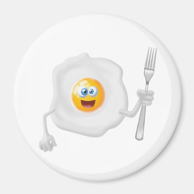 Funny Egg Fridge Magnet (Front)
