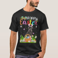 Funny Egg Hunting Bunny Giant Schnauzer Dog Happy 