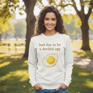 Funny Egg Pun Shirt – “Bad Day to Be a Deviled Egg