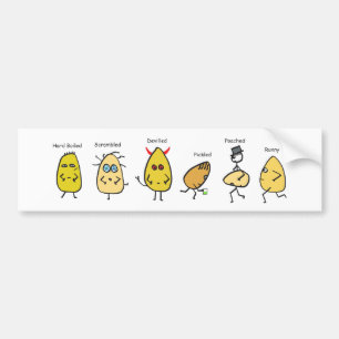 Funny Egg Puns Bumper Sticker