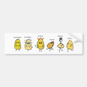 Funny Egg Puns Bumper Sticker