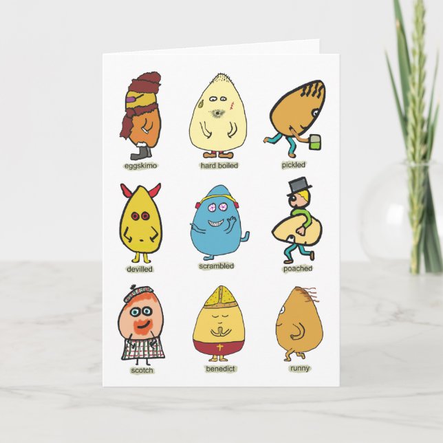 Funny Egg Puns Card (Front)