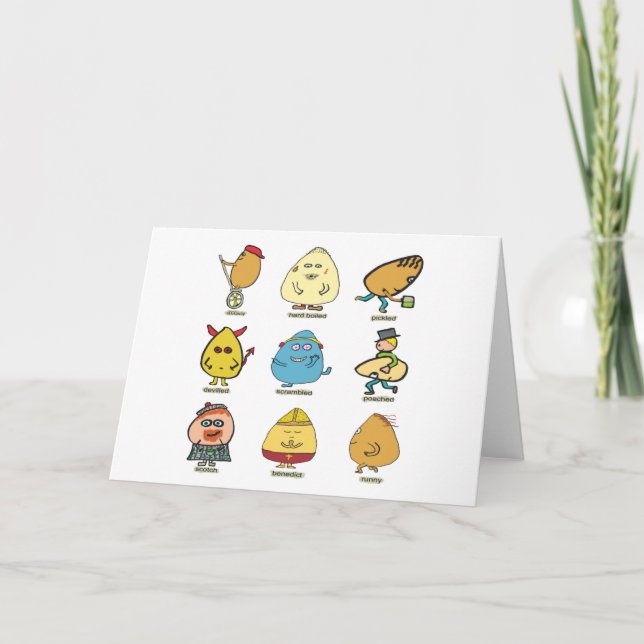 Funny Egg Puns Card (Front)