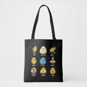 Funny Egg Puns Tote Bag