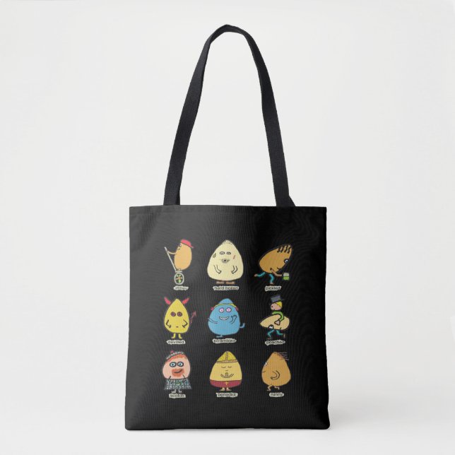 Funny Egg Puns Tote Bag (Front)
