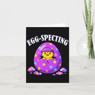 Funny Egg-Specting Easter Day Baby Announcement