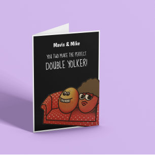 Funny Eggs Anniversary  Card