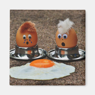 Funny eggs magnet