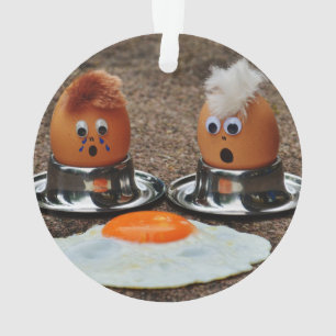 Funny eggs ornament