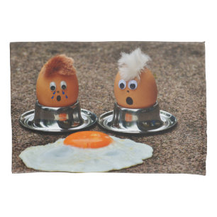 Funny eggs pillowcase