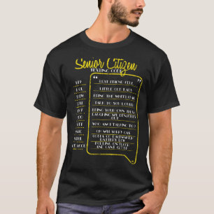 Funny Elderly Grandpa Distressed Senior Citizen Te T-Shirt