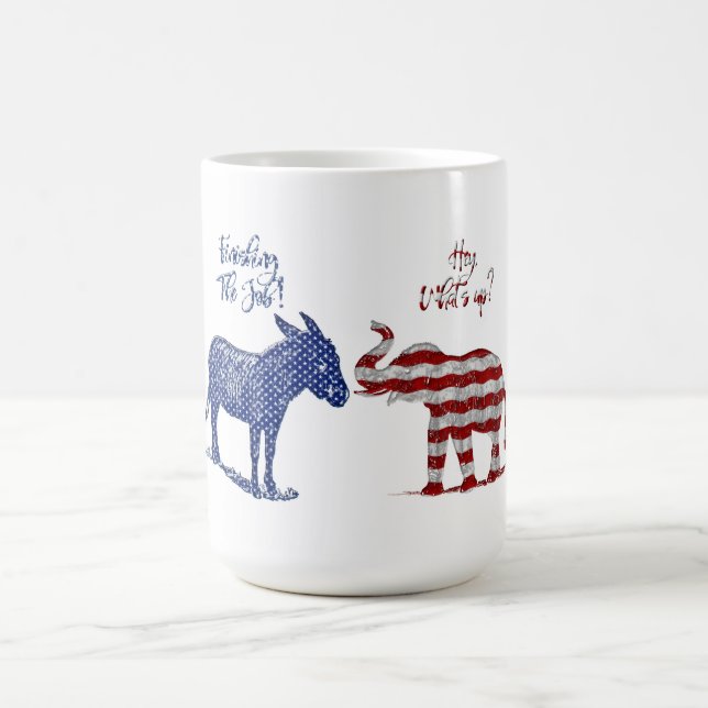 Funny Elections Theme Pro Democrats Biden 2024 Coffee Mug (Center)