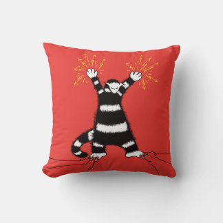 Funny Electric Cat Character High Voltage Cushion