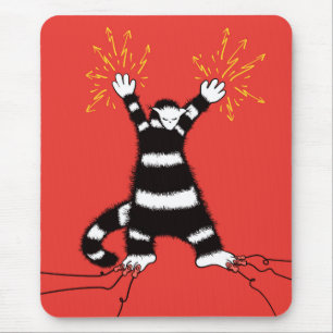 Funny Electric Cat Character High Voltage Mouse Mat