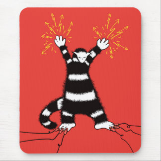 Funny Electric Cat Character High Voltage Mouse Mat