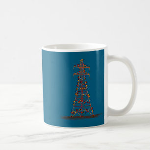 Funny Electric Pylon Christmas Graphics Lights Lov Coffee Mug