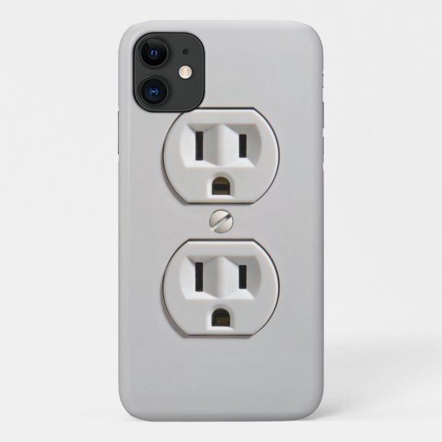 Funny Electrical Outlet Case-Mate iPhone Case (Back)