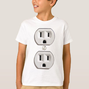 Funny Electrical Outlet Costume T-Shirt