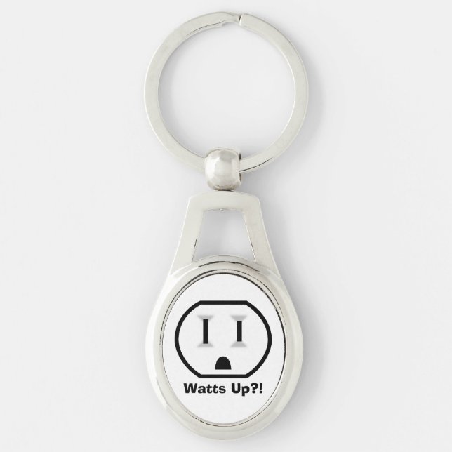 Funny Electrical Outlet Key Ring (Front)