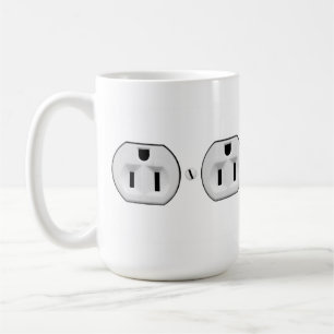 Funny Electrical Outlet Mug Electrician Gift