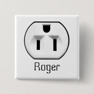 Funny Electrical Outlet Name Badge | Name Tags