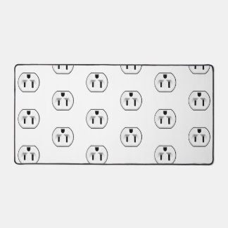 Funny Electrical Outlets Electrician Gift Idea Desk Mat