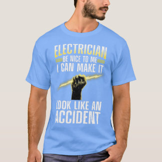 Funny Electrician Art For Men Women Professional E T-Shirt