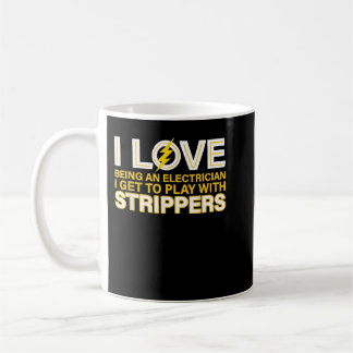 Funny Electrician Art Men Women Lineman Electrical Coffee Mug