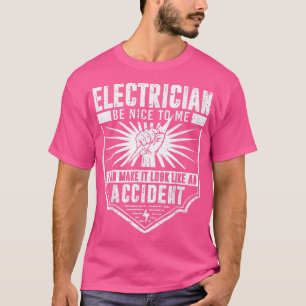 Funny Electrician Art Men Women Work Electrical En T-Shirt