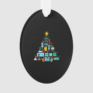 Funny Electrician Christmas Tree Ornament