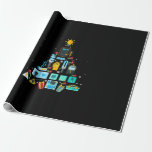 Funny Electrician Christmas Tree Wrapping Paper<br><div class="desc">Funny Electrician Christmas Tree</div>