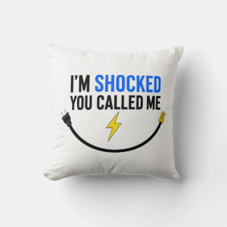 Funny Electrician Pillow – “I’m Shocked You Calle