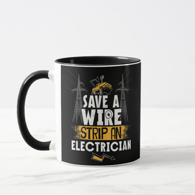 Funny Electrician s Gifts For Electricians Mug (Left)