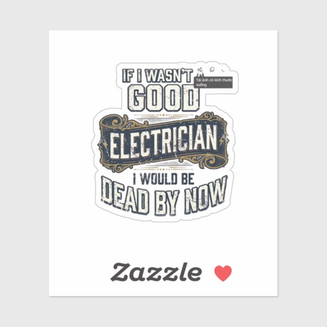 Funny Electrician Vintage Engraving Quote Design (Sheet)